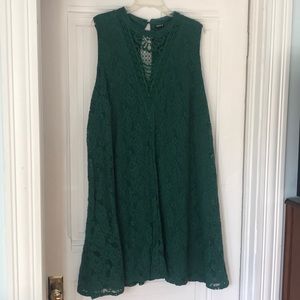Green Lace Trapeze Dress by Torrid
